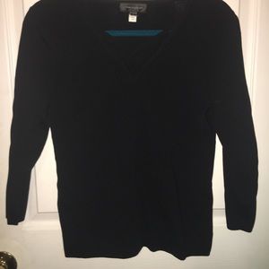 Black top with criss cross chest